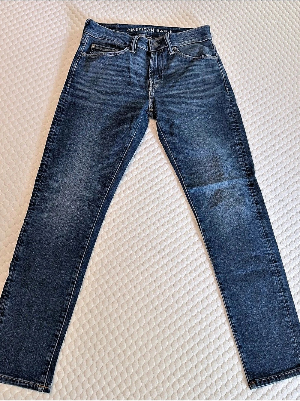 American Eagle Athletic Skinny Airflex+ Blue Jeans Waist 28 x 30